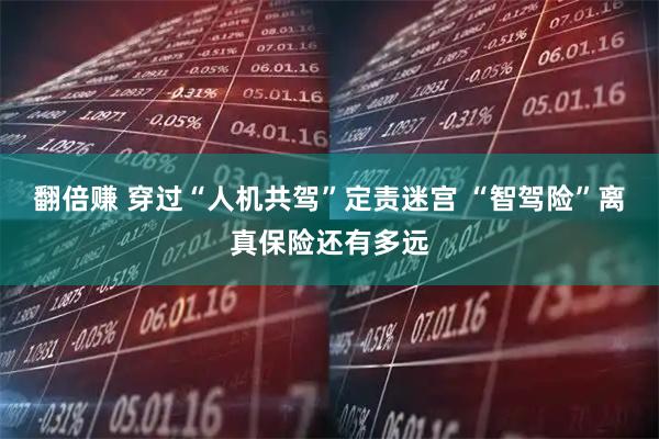 翻倍赚 穿过“人机共驾”定责迷宫 “智驾险”离真保险还有多远