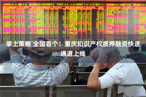 掌上策略 全国首个！重庆知识产权质押融资快速通道上线