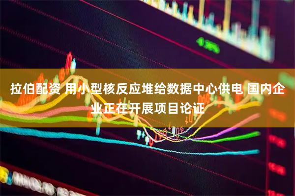 拉伯配资 用小型核反应堆给数据中心供电 国内企业正在开展项目论证
