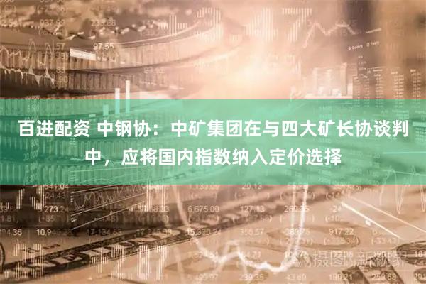 百进配资 中钢协：中矿集团在与四大矿长协谈判中，应将国内指数纳入定价选择