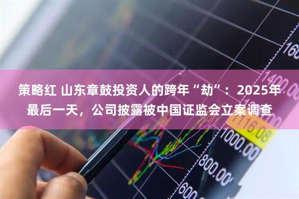 策略红 山东章鼓投资人的跨年“劫”：2025年最后一天，公司披露被中国证监会立案调查