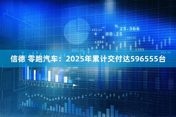 信德 零跑汽车：2025年累计交付达596555台